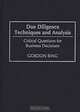Due Diligence Techniques and Analysis, Gordon Bing 