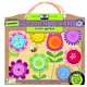 green start Chunky wooden puzzles: circle garden -Earth Friendly Puzzles with Handy carry & storage case, 
