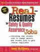 Real Resumes For Safety & Quality Assurance Jobs (Real-Resumes), 