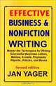 Effective Business & Nonfiction Writing, Jan Yager 